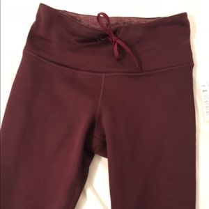 Women’s workout fleece lined ankle length leggings